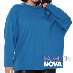Fashion Nova Cotton Pullover Shirt Tank Definitely Not Your Average Raglan Slve